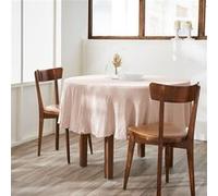 Nappe Ronde Ø180cm Gaze de Coton Guimauve - OUREA -