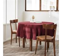 Nappe Ronde Ø180cm Gaze de Coton Lin de vin - OUREA - ALTOBUY Rouge G