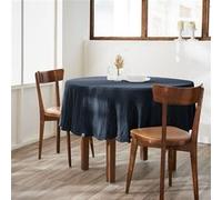 Nappe Ronde Ø180cm Gaze de Coton Minuit - OUREA - ALTOBUY Bleu G