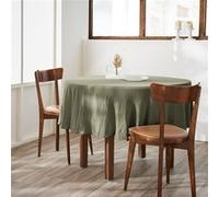Nappe Ronde Ø180cm Gaze de Coton Romarin - OUREA - ALTOBUY Vert G