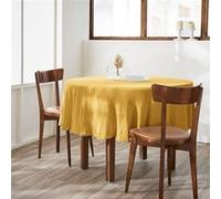 Nappe Ronde Ø180cm Gaze de Coton Safran - OUREA - ALTOBUY Jaune G