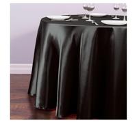 Nappe Ronde 200cm SMTCM - Couleur Pure - Tissus de Table en Satin Brillant - Lavable - Ornements - Protection Anti-taches - Résistant aux Rides - Nappe pour Mariage, Banquet, Hôtel, Maison, Restaurant