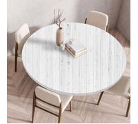 Nappe ronde à bord élastique, pliée, imprimée en 3D, lavable, pour une utilisation intérieure et extérieure. Convient pour la