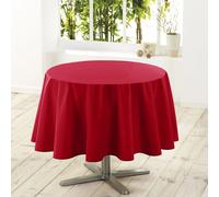 Nappe Ronde Antitache Essentiel 180cm Rouge