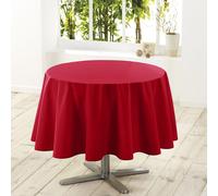 NAPPE RONDE (0) 180 CM POLYESTER UNI ESSENTIEL ROUGE