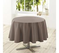 Nappe Ronde Antitache Essentiel 180cm Taupe