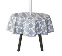 Nappe ronde d'extérieur - 150cm - Imperméable - Avec trou pour parapluie - Lavable