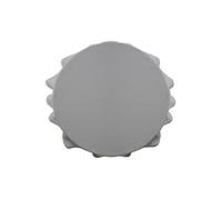 Today Nappe Ronde 180 Zinc Polyester Gris 180 x 180 cm