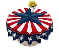 Nappe Ronde Du 4 Juillet 180 Cm De Diamètre Rond Drapeau Américain