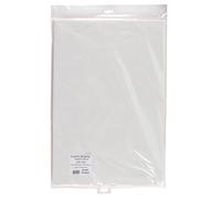 Nappe ronde en sachet en papier non tissé Airlaid Ø 240 cm - Blanc