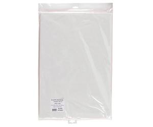 Nappe ronde en sachet en papier non tissé Airlaid Ø 240 cm - Blanc