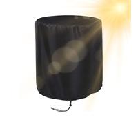 Nappe Ronde Extérieur - Xford Housse de Protection en Tissu, 53x58cm Boîtier de Coffre Portable Noir Imperméable | Housses de Table d'appoint Refroidisseur Extérieur | Pour Maison Jardin Arrière-cour