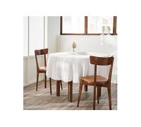 Nappe Ronde Gaze de Coton Ø180cm Blanc