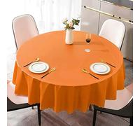 Nappe Ronde Imperméable 200cm - Toile Cirée Anti Tache PVC pour Table De Cuisine, Picnic, Exterieur, Jardin