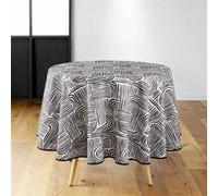 Nappe Ronde Imprimé Pandore 180cm Noir