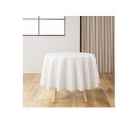 Nappe Ronde Imprimé "Piana" 180cm Naturel