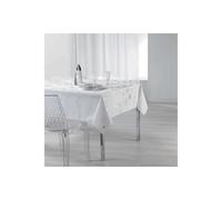 Nappe Ronde Imprimée "Constellation" 150x300cm Blanc