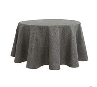 Nappe ronde infroissable et anti-tâches Gris anthracite 160 cm