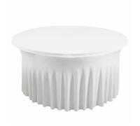 Nappe Ronde Juponnage Lycra Blanc Spandex extensible
