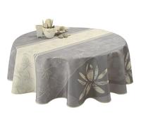 Nappe ronde - LOTUS - 160 cm - Anti-tache - Déperlant - 100% polyester