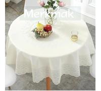 Nappe Ronde MERKMAK - Toile Cirée Imperméable - 137x137cm