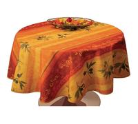Nappe ronde - Olivo - Ø 160 cm - Anti-tache déperlant - 100% polyester