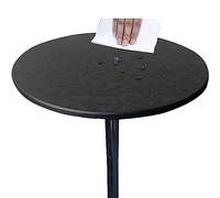 Nappe ronde pour l'extérieur,Protège Table Ronde,Bord élastique Imperméables Antidérapante Résistante à La Crasse,résistante aux intempéries, pour l'extérieur du jardin (60cm (Table ronde),Noir)