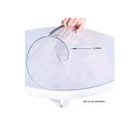 Nappe ronde - PVC - Transparente - Antidérapante - Imperméable - 60cm