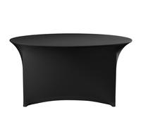 Nappe ronde, sans repassage, diamètre 180 cm, jersey noir - Hendi 814468