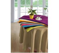 Nappe ronde - TAUPE - 180 cm - 100% Polyester - Antitaches - Imperméable