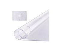 Nappe Ronde Transparente Diam 121,9 cm, PVC Épaisseur 2 mm, pour Bureau Cuisine Restaurant