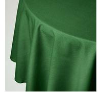 Nappe ronde unie en 100% coton - HOMESCAPES - Vert - 178 cm - Lavable en machine et hypoallergénique