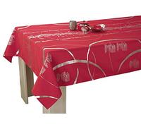 Nappe Shiny - Entretien Facile Rouge - Taille : Rectangle 150x350 cm