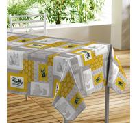 Nappe Toile Cirée Déco Graziella 140x300cm Jaune