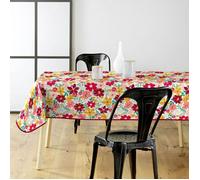 Douceur d'Intérieur – Nappe Milly – PVC imprimé, rectangulaire 140 x 240 cm – Rouge