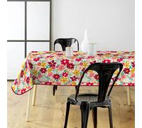 Douceur d'Intérieur, Nappe Rectangle (140 x 240 cm) Milly Rouge, PVC Imprimé
