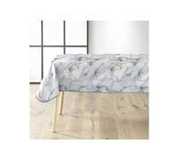 Nappe Toile cirée rectangulaire - 140 x 240 cm - Marquina métallisé - Gris