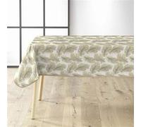 Nappe Toile Cirée "Plumina" 140x240cm Naturel Beige