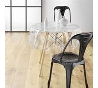 Douceur d'Intérieur – Nappe Cristal Soleil – PVC imprimé transparent – Ø 140 cm – 14/100E