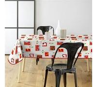 Douceur d'Intérieur, Nappe Rectangle (140 x 240 cm) Tulipe Rouge, PVC Photoprint