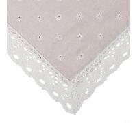 Nappe traditionnelle à motif floral pour table carrée pour repas de famille, fêtes, vacances ou tables de restaurant