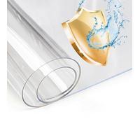 Nappe transparente épaisse 2mm, Résistante et imperméable - Ronde 40 cm - Film de Protection pour Table en PVC