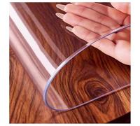 Nappe transparente imperméable 50 x 130 cm - Housse rectangulaire en PVC, protection de table parfaite pour jardin et bureau, facile à nettoyer et à entretenir