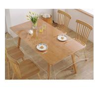 Nappe transparente lavable pour table et bureau Rectangulaire transparente en PVC (140×220 cm) Protection imperméable et oléophobe