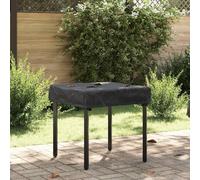 Nappe unie noire 62 x 62 x 15 cm en tissu Oxford 600D avec sac de transport - Housse résistante aux intempéries pour jardin, terrasse, balcon, extérieur