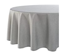 Nappe Vienne Home, Nappe moderne avec protection contre les taches pour toute l'année, gris, 160 x 220 cm ovale