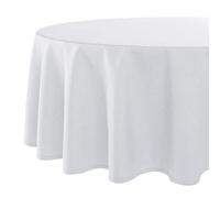 Nappe Wien Home, anti-taches, blanche, 140 cm, ronde