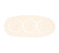 Napperon Crochet en Coton Beige, Décoration de Table Rustique | Finition Soignée, Style Créatif, Large Usage, pour Pique-niques Extérieur et Arrangement sur Tables