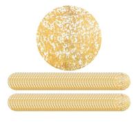 Napperon de table | 100 pièces élégantes sous-assiettes de mariage, dessous de verre en papier doré 33 cm pour cuisine, maison, anniversaire, mariage, restaurant, fête, réunion
