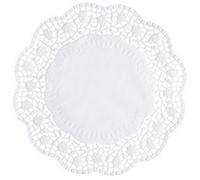 Napperon, rond, diamètre: 330 mm, blanc